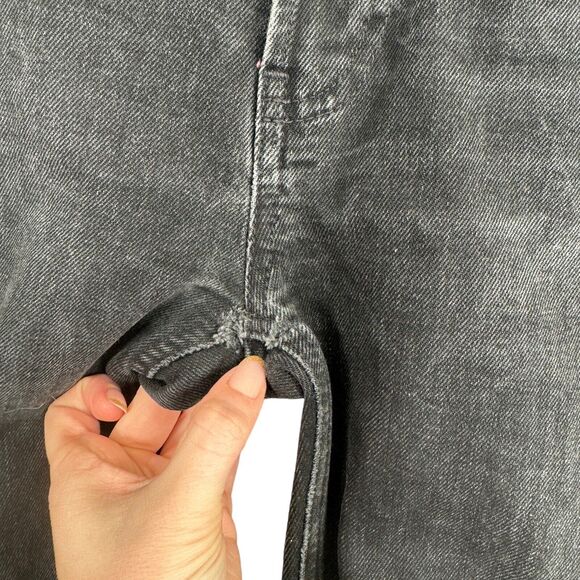 GAP Cheeky Straight High Rise Jeans Absolute Black Relaxed Y2K Womens 24/00 - Picture 4 of 10